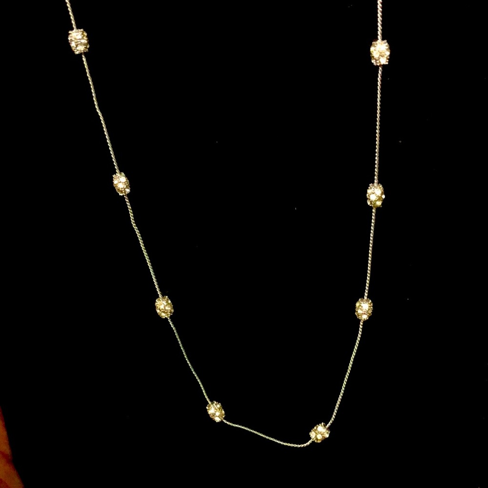 Crystal beading necklace
